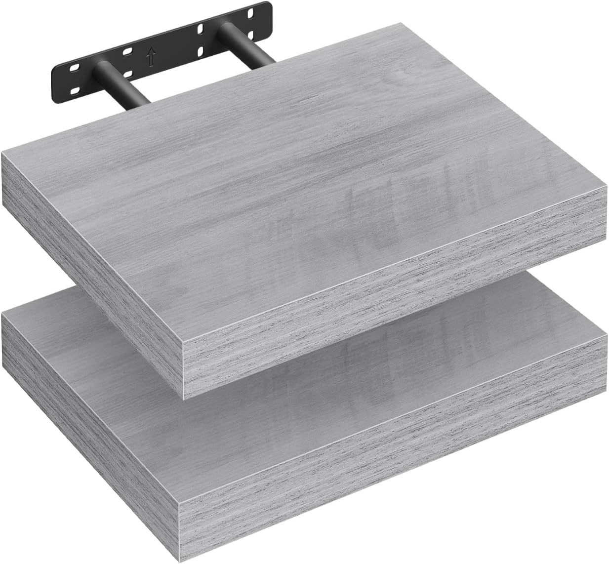 Woltu Wandregal, 2er-Set Wandboard CD DVD Regal Bücherregal Holz Board günstig online kaufen