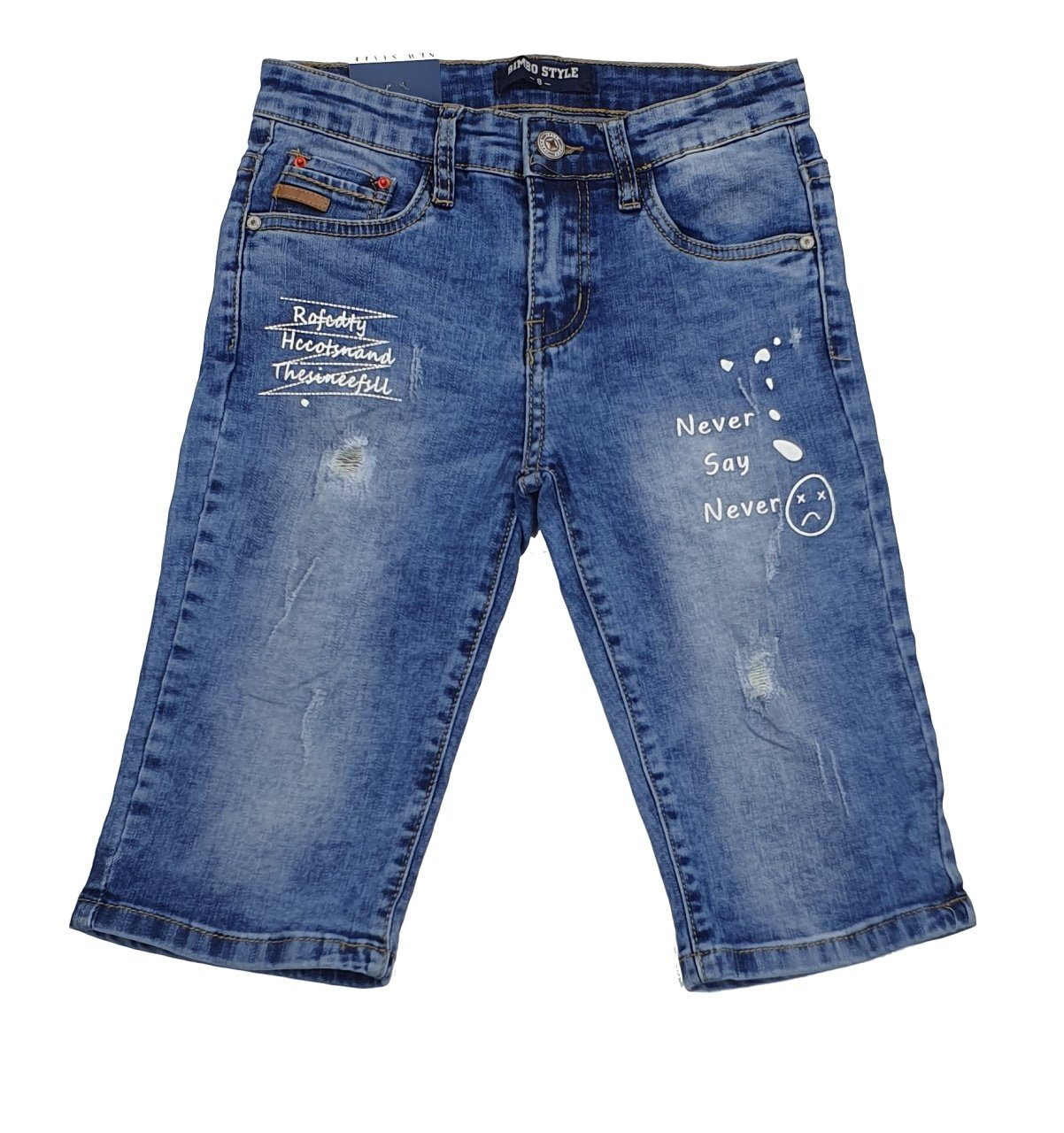 Fashion Boy Jeansbermudas Jungen Bermuda Jeans Shorts Sommerjeans Stretch, J306