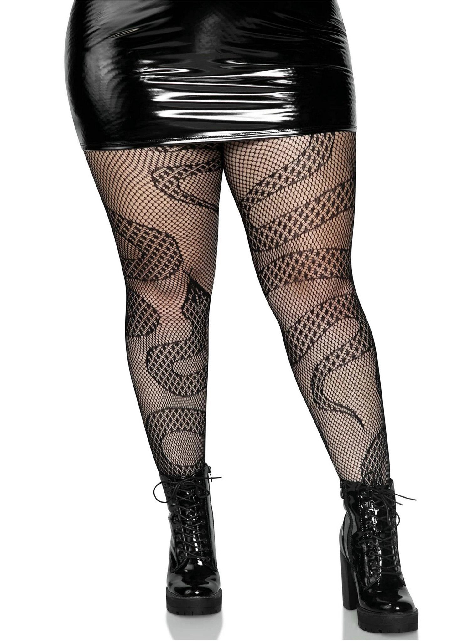 Strumpfhose Snake Strumpfhose XXL - für Halloween Kostüm Damen