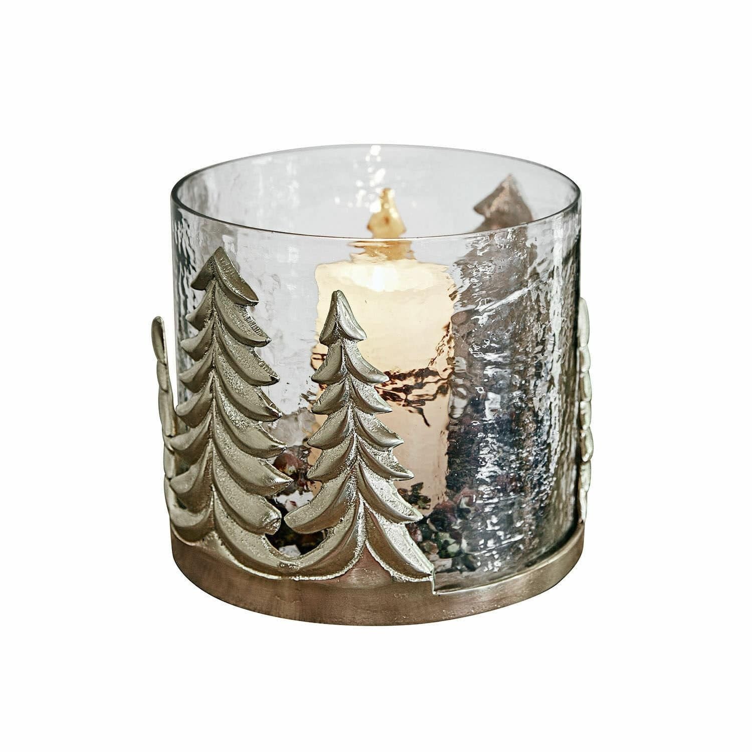 Mirabeau Windlicht Windlicht Finja klar/silber (kein Set, kein Set) günstig online kaufen