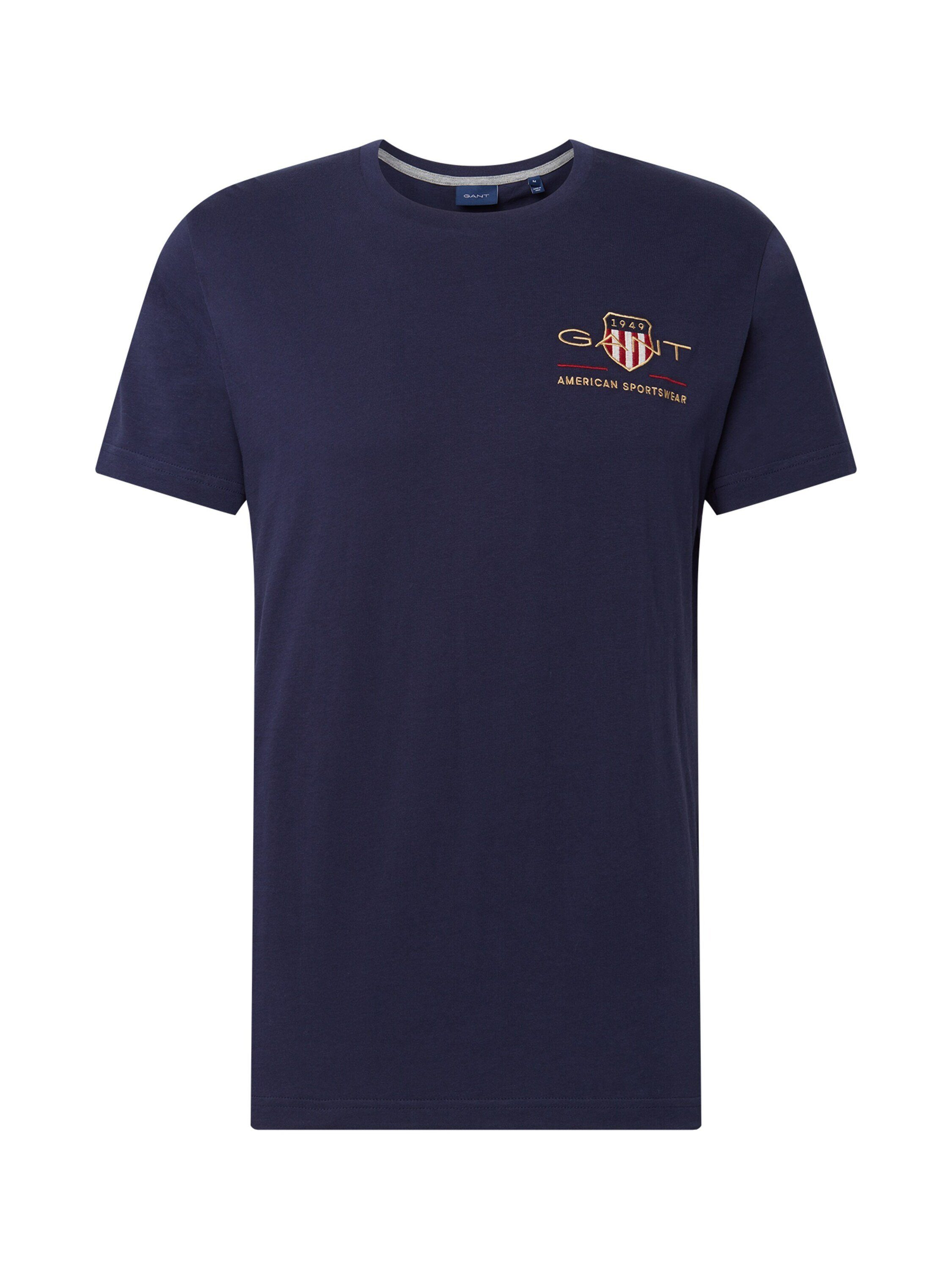 Gant T-Shirt (1-tlg) Blau