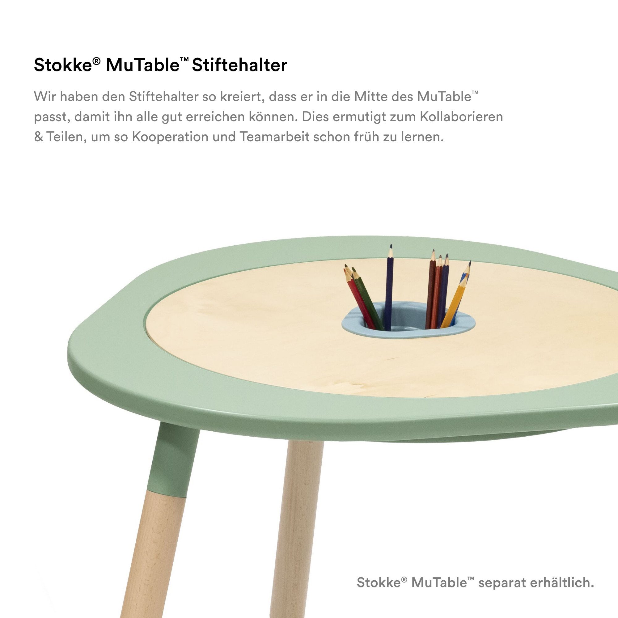 Stokke Spieltisch MuTable™ Stifthalter V2, Der integrierte Stifthalter für den Spieltisch deines Kindes​