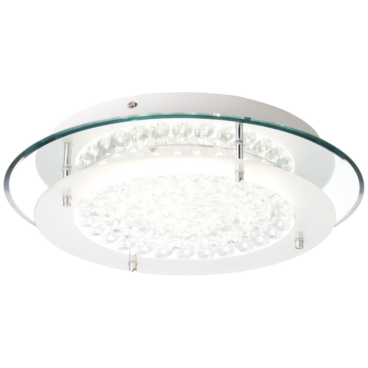 und 3000-6500K, Deckenleuchte 36cm Wand- Brelight chrom/transpare Brilliant LED Jolene, Jolene Lampe Deckenleuchte