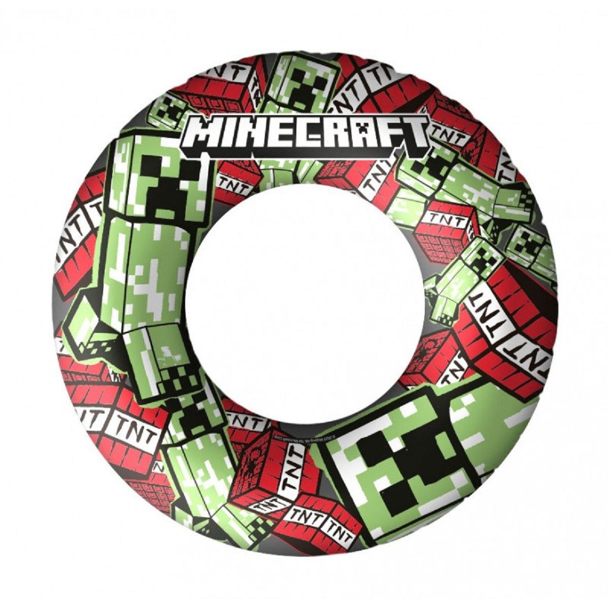 Minecraft Schwimmring - 75 cm aufblasbar Badering für Kinder Freizeit Pool Strand (1-tlg)