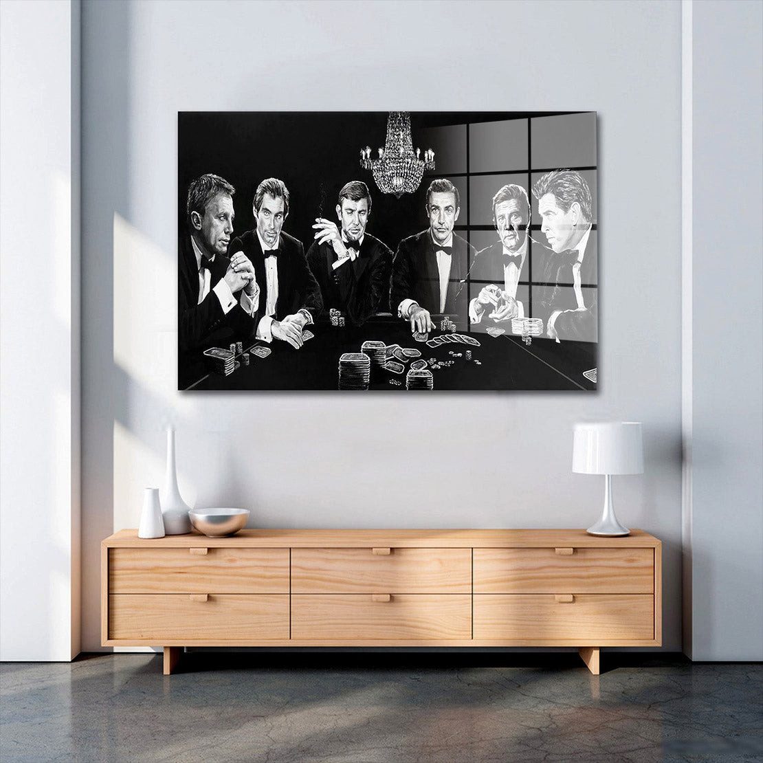 Artedinoi Acrylglasbild Modern Bond Family Style Kunst Acrylglas Wandbild Bild Wanddeko Wohnzi