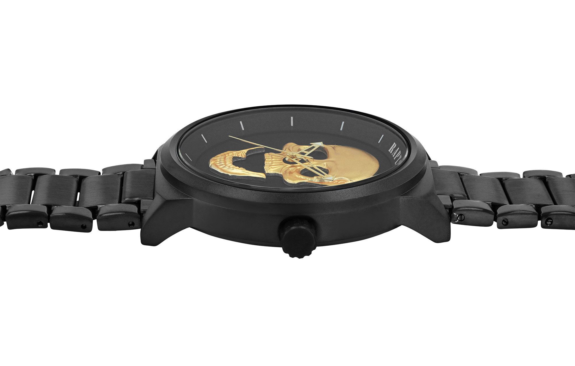 Raptor Quarzuhr Jano Edelstahlband, Totenkopf, maskulin, 3ATM, D: 45 mm günstig online kaufen