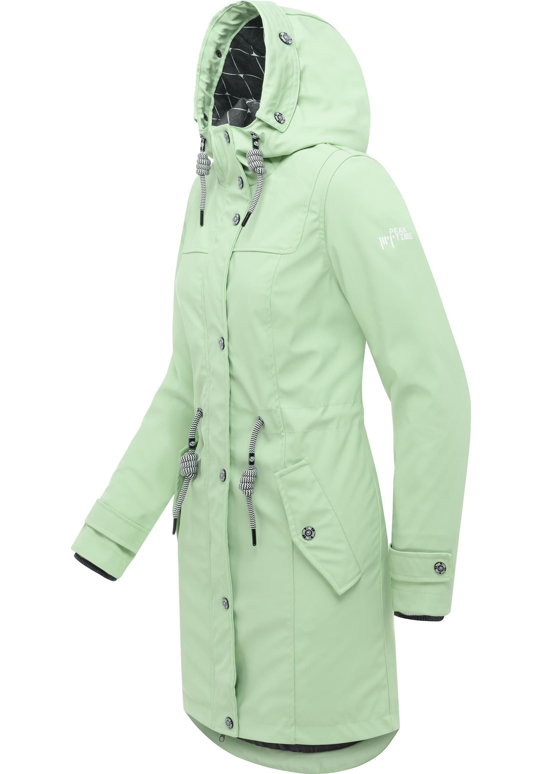 PEAK TIME Regenjacke L60042 stylisch taillierter Regenmantel für Damen – Bild 2 von 4