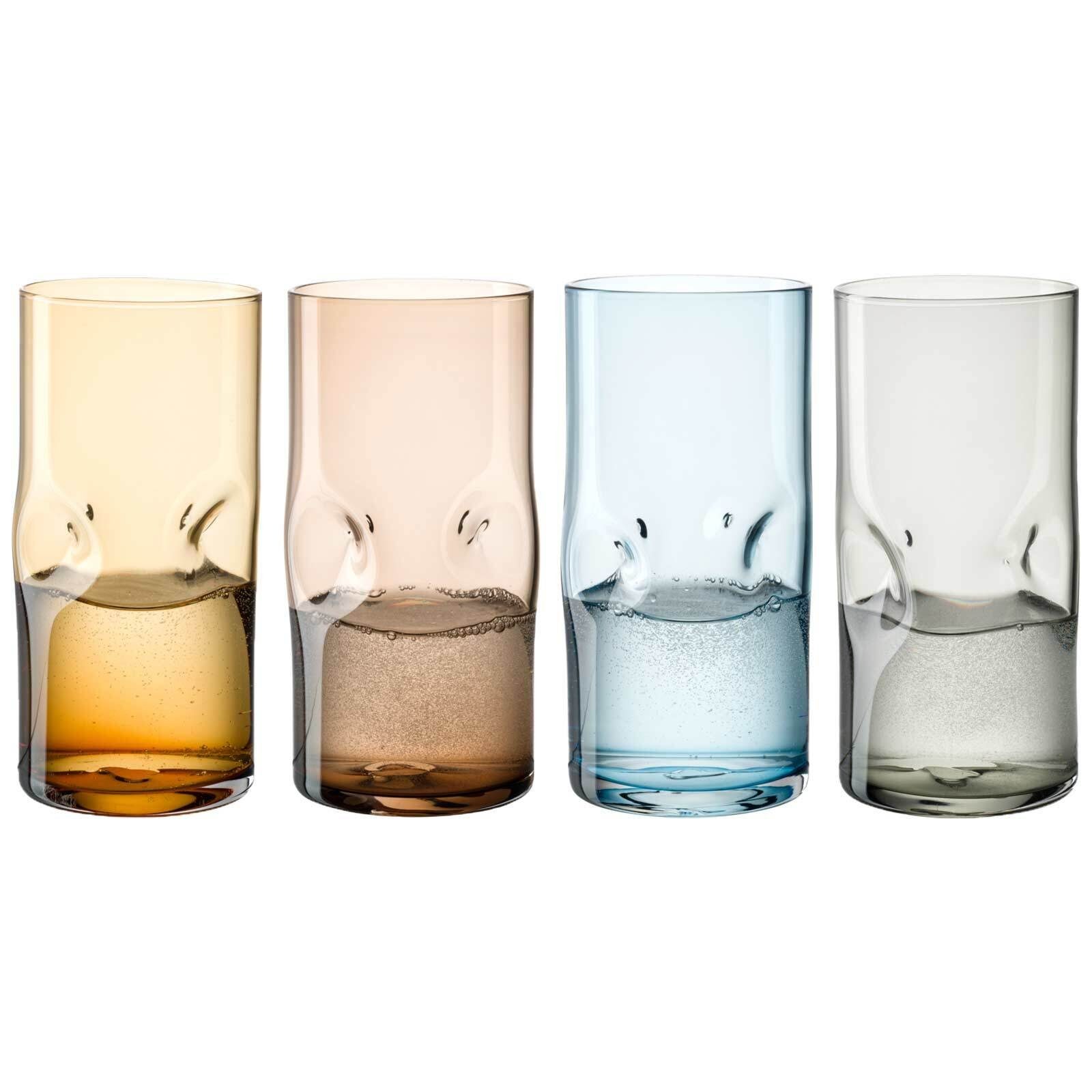LEONARDO Glas Vesuvio Trinkgläser 330 ml 4er Set, Glas | Gläser
