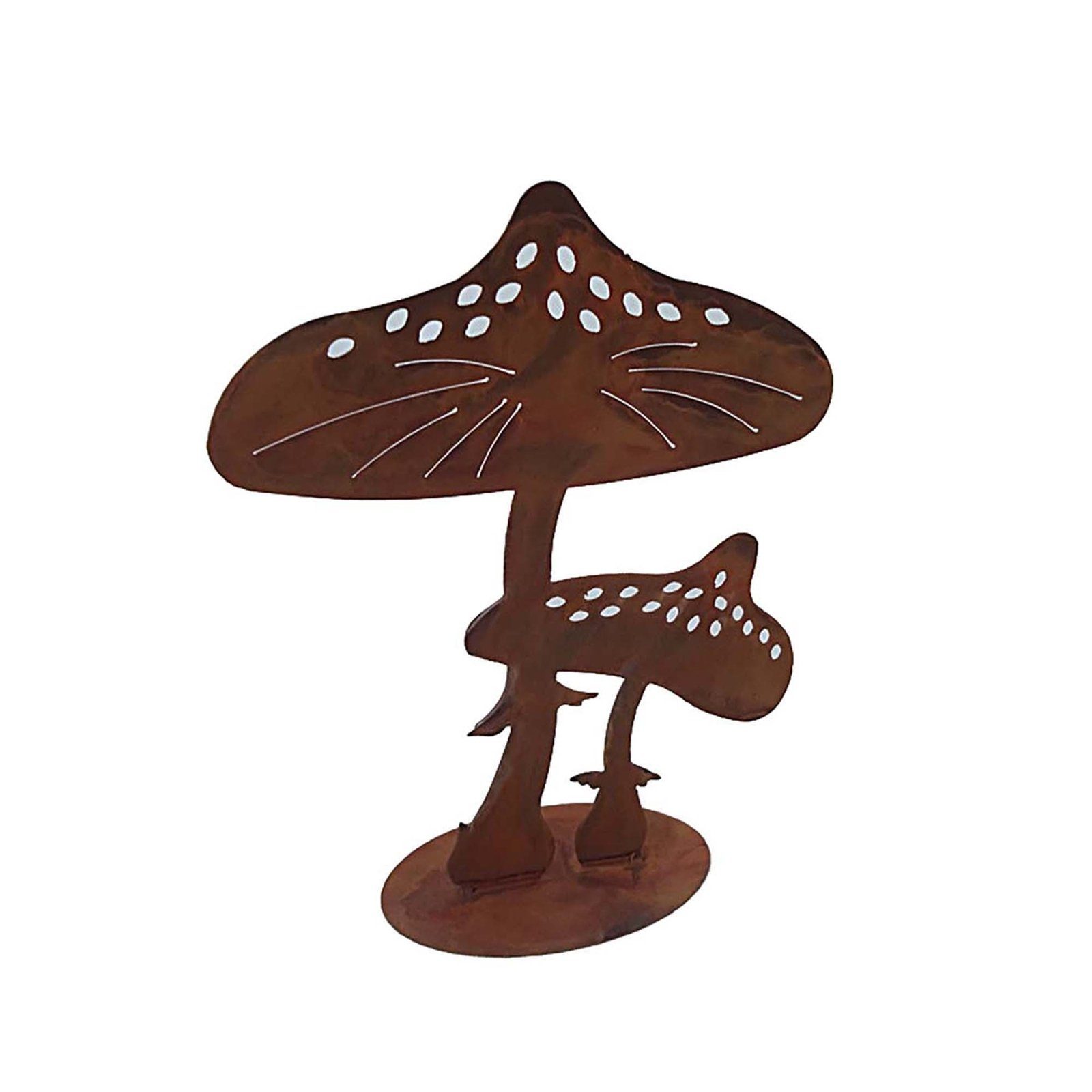 HTI-Line Dekofigur Gartendeko Fliegenpilz Rost, Shilouette rostige Metallde günstig online kaufen