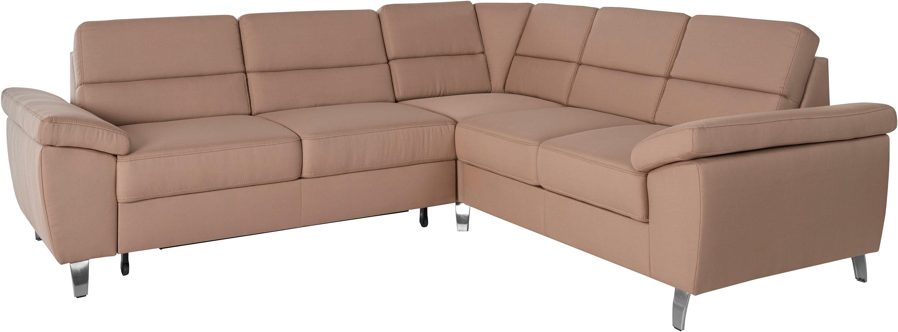 sit&more Ecksofa Sorano L-Form, wahlweise mit Bett- und Relaxfunktion, inkl. Bettkasten