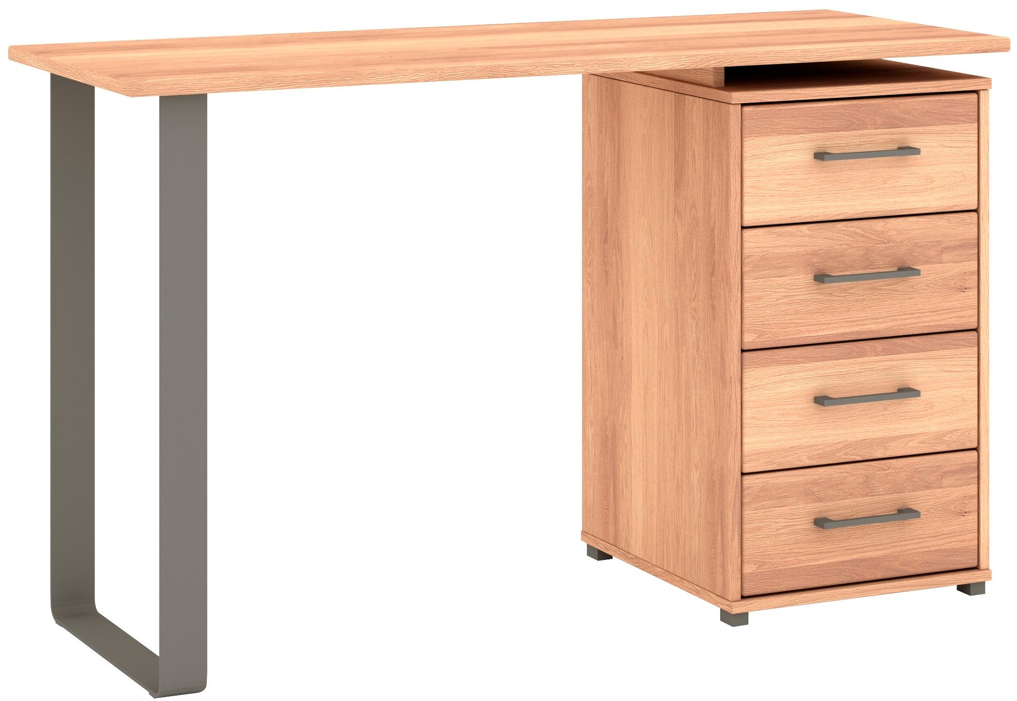 Musterring Schminktisch Sorrent, Frisiertisch, Schreibtisch, Kosmetiktisch, teilmassiv Eiche (mit Schubladen, beidseitig montierbar, 125x75x47 cm)