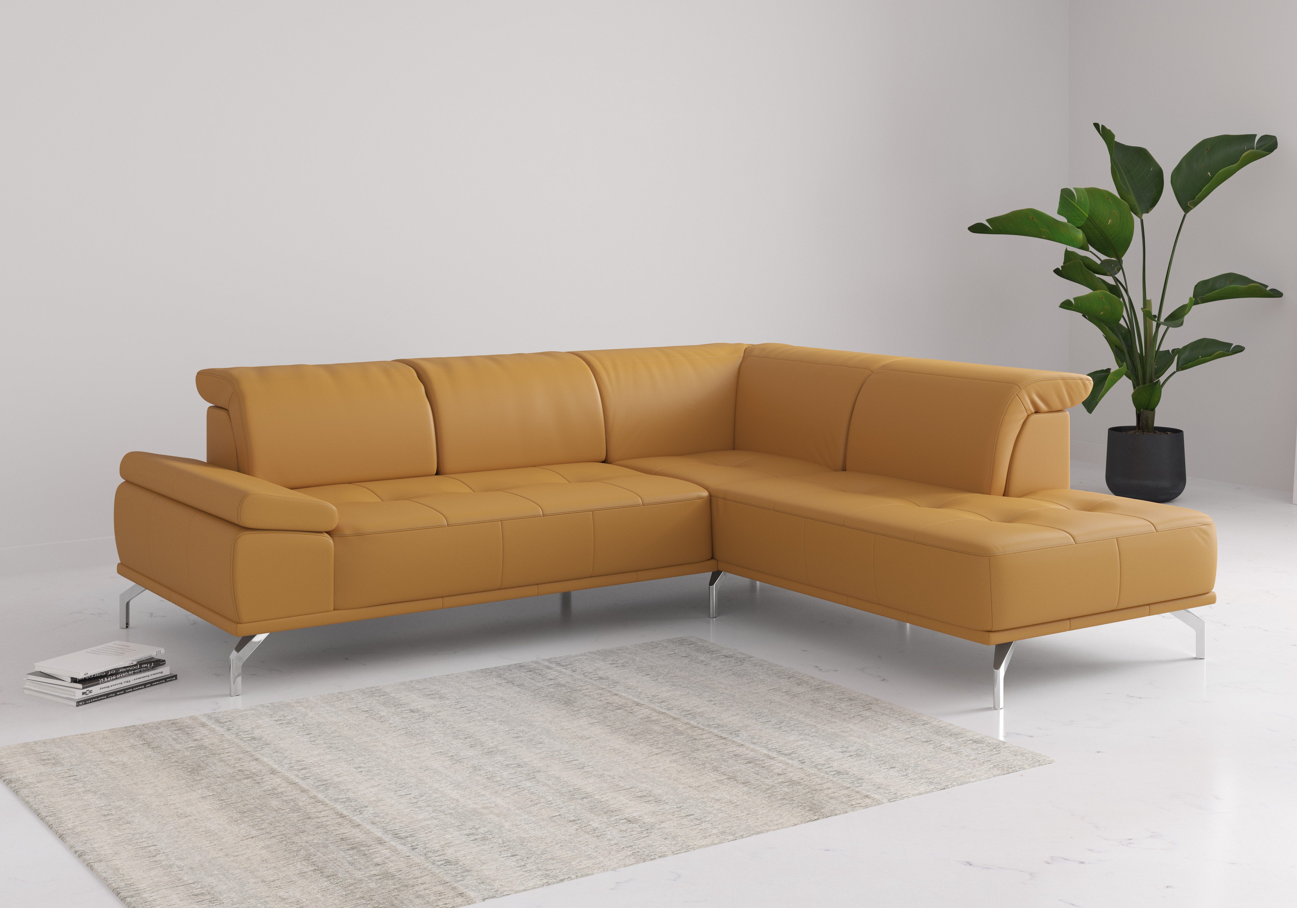 Places of Style Ecksofa Caluna, Inkl.Sitztiefenverstellung, günstig online kaufen
