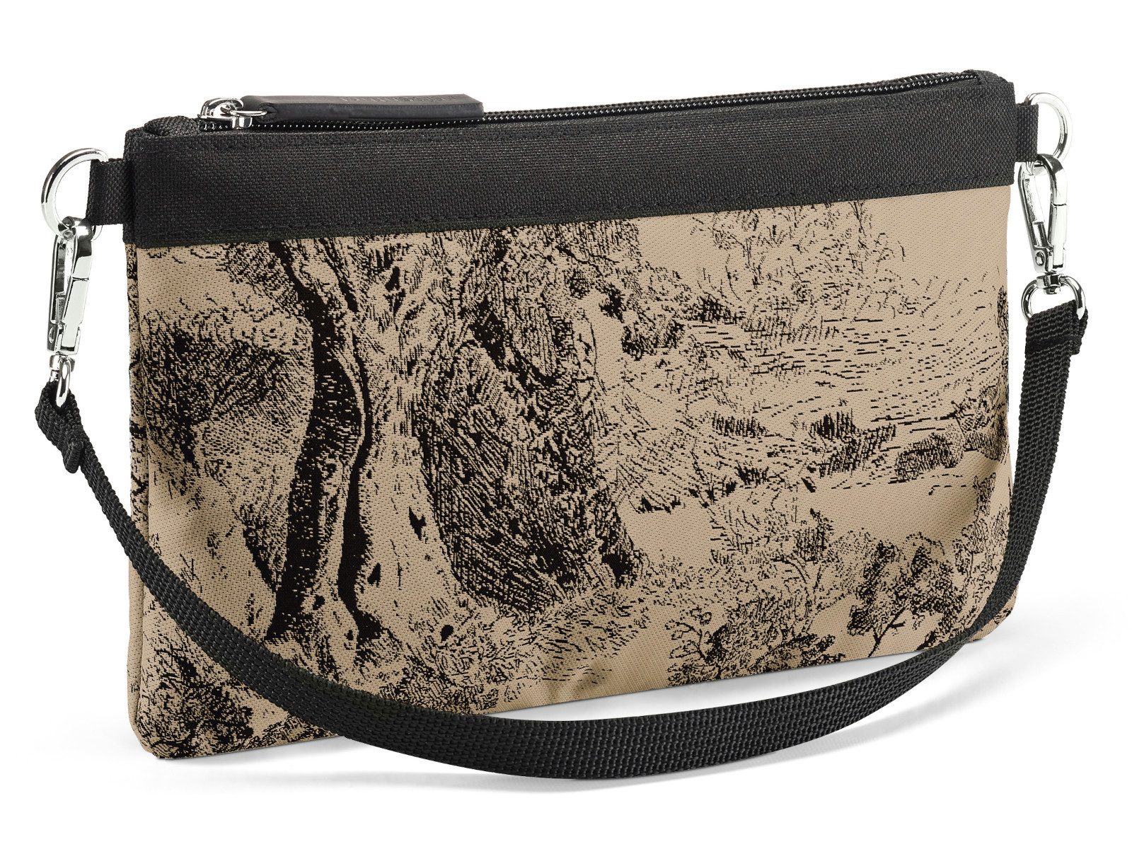 REISENTHEL® Umhängetasche mini pouch jacquard brown