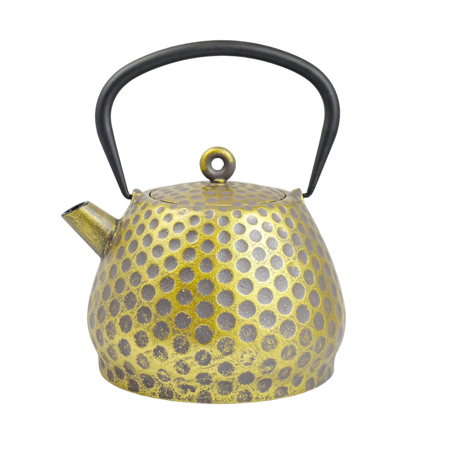 JA-UNENDLICH Teekanne Gulu, 1.5 l, aus Gusseisen handgefertigt im Sandgussverfahren, innen emailliert