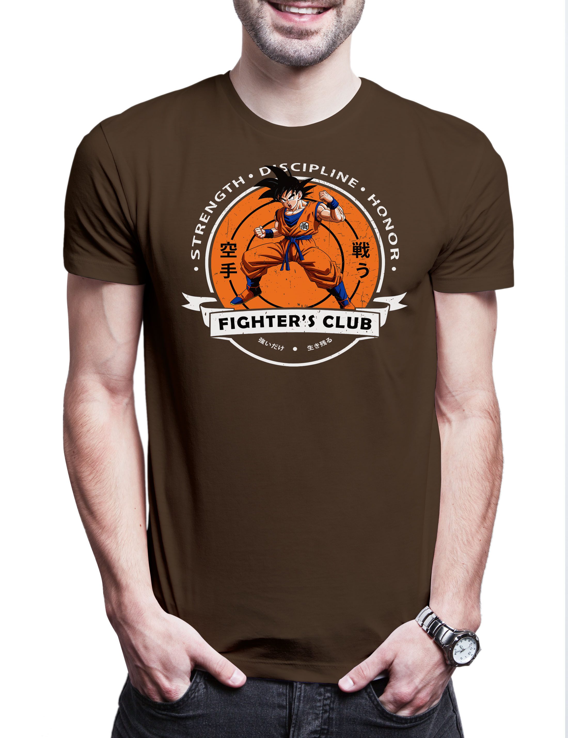Urban Backwoods Print-Shirt Fighter's Club Goku II Herren T-Shirt Super Dragon Saiya Gym Vintage (1-tlg) Ball Karate Kung Fu
