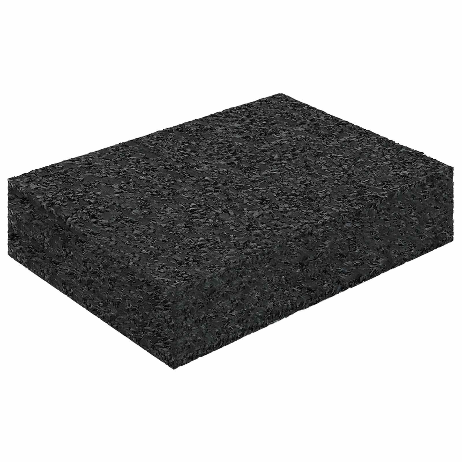 vidaXL Gummimatte Gummigranulat-Patiopad 25 stk. Schwarz 9 x 6 x 2 cm Gummi, 25-St.