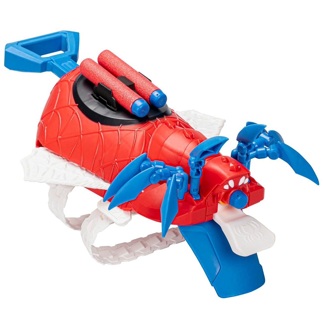 Hasbro Blaster Spider-Man Arachno Blaster mit 3 Nerf Darts, Der Spider-Man Arachno Blaster kombiniert kraftvolle Nerf-Action mit e
