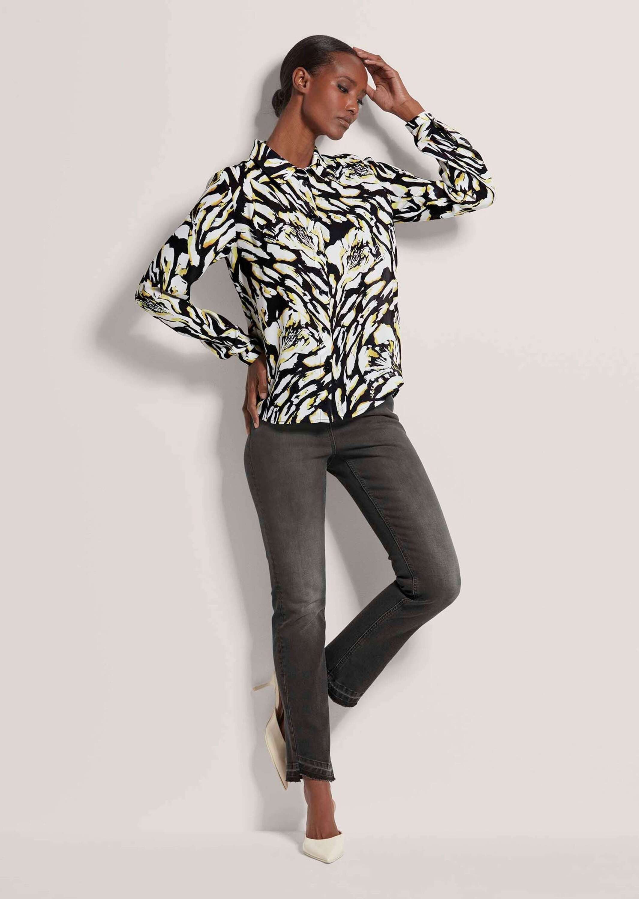 MADELEINE Hemdbluse Hemdbluse mit Unikat-Print günstig online kaufen