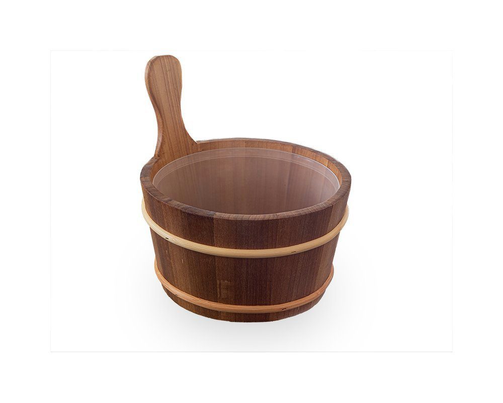 Blumenberg Aufgusstopf Sauna-Aufgusskübel aus Thermo-Espe 4 Liter