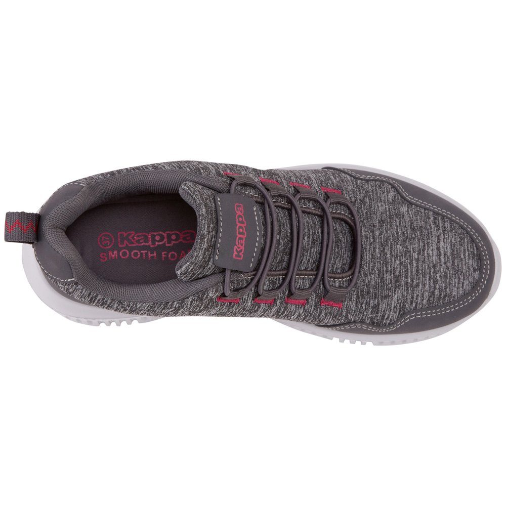 - leicht extra & bequem Kappa grey-pink Sneaker