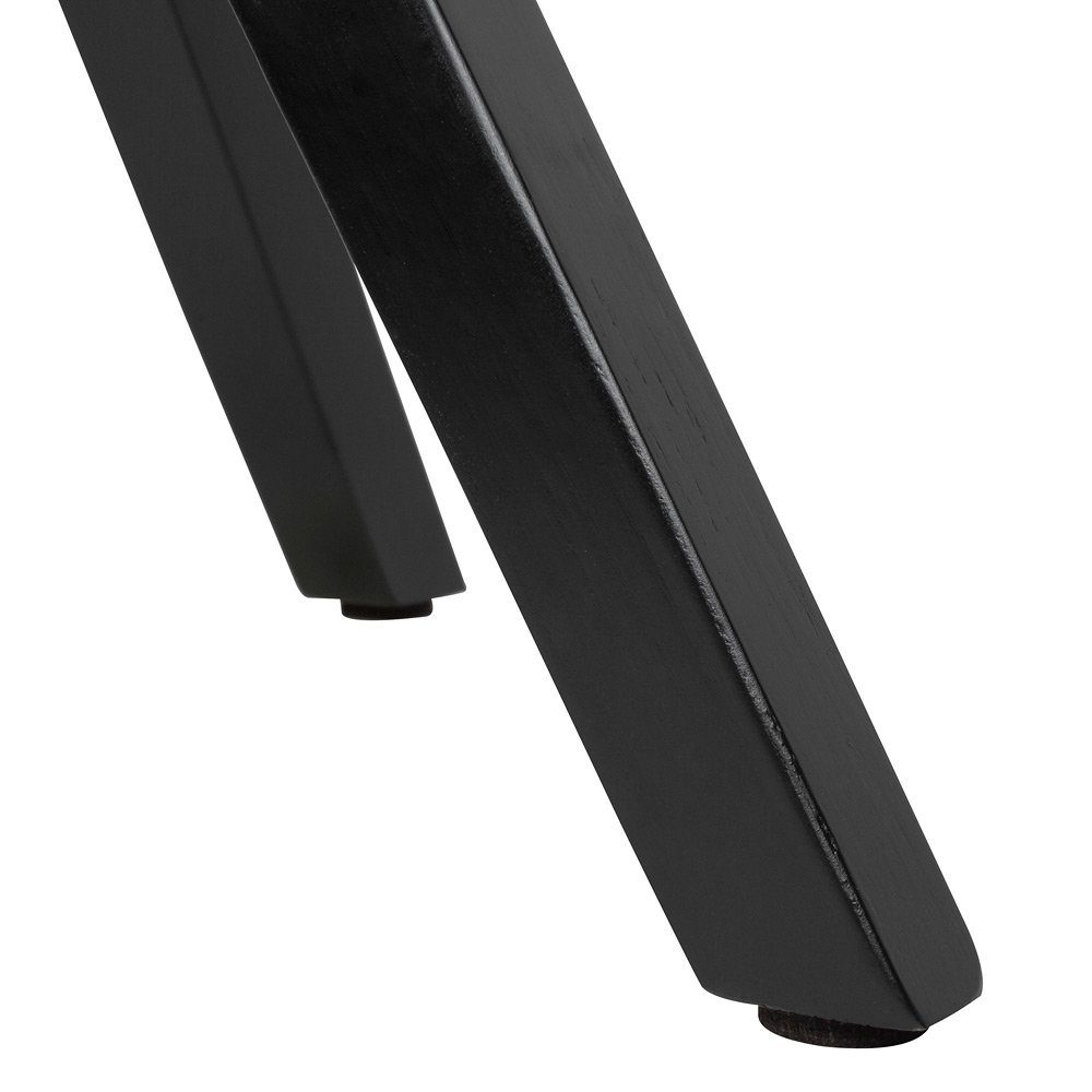 Lomadox Armlehnstuhl, schwarz mit mit 54/85/58cm Beinen schwarzen Armlehnen gepolstert