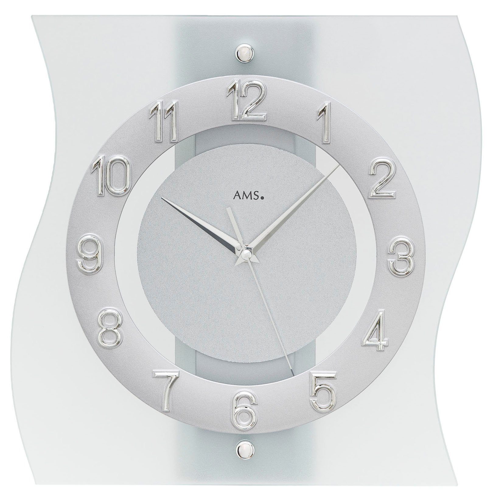 AMS Funkwanduhr (Exklusiv-Modell, Quarzuhr,Made in Germany, Esszimmer,Wohnz günstig online kaufen