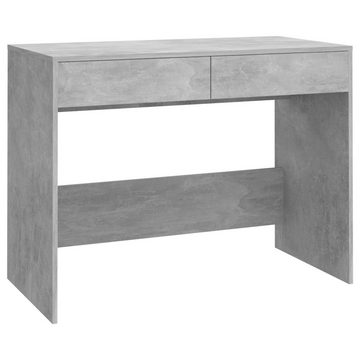 furnicato Schreibtisch Betongrau 101x50x76,5 cm Holzwerkstoff