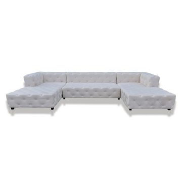 JVmoebel Chesterfield-Sofa Ecksofa Chesterfield Wohnlandschaft Luxus Polster Ecksofa Sofort, 3 Teile, Made in Europa