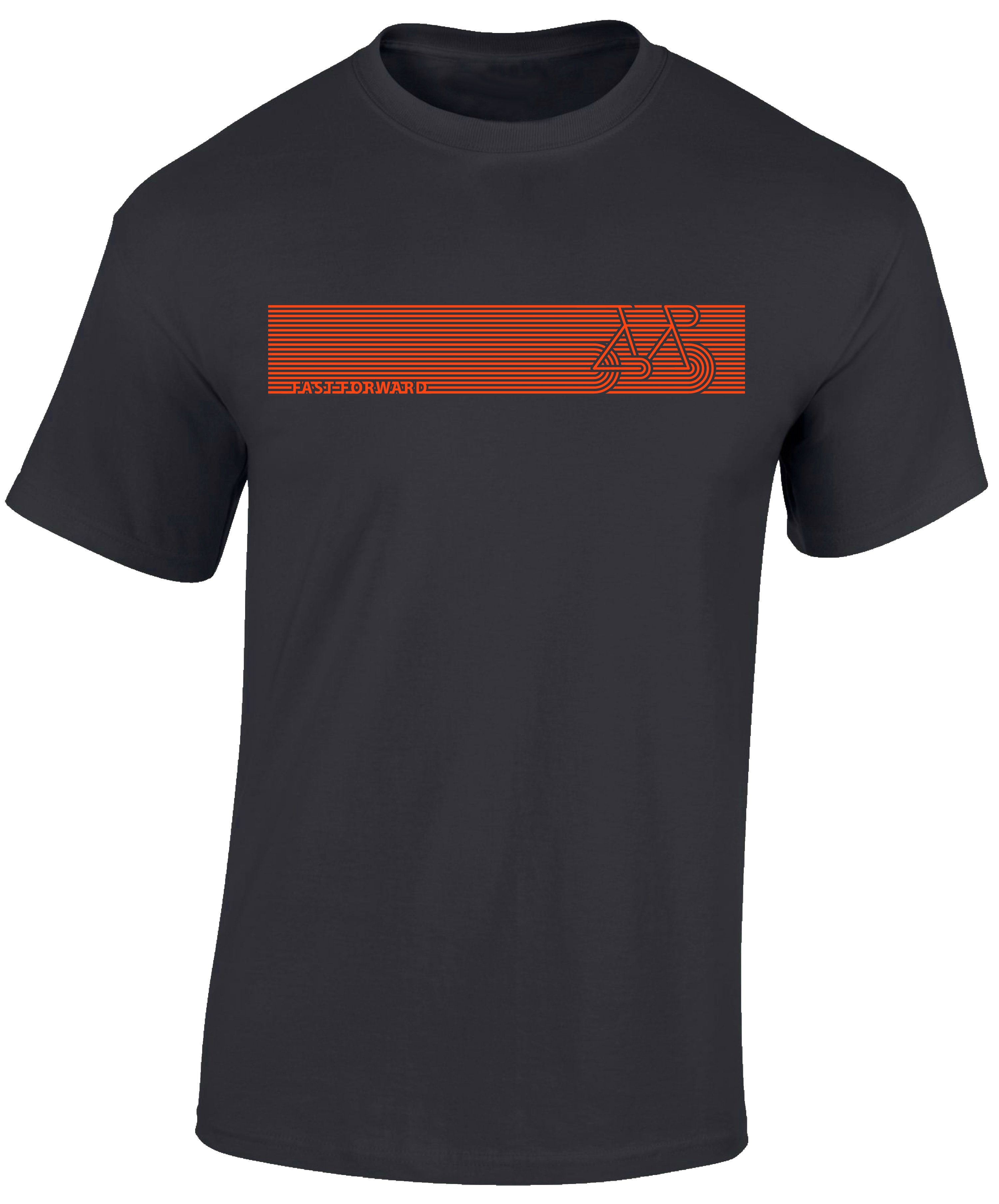 Baddery Print-Shirt Fahrrad T-Shirt: "Fast Forward Bike", hochwertiger Siebdruck, auch Übergrößen, aus Baumwolle