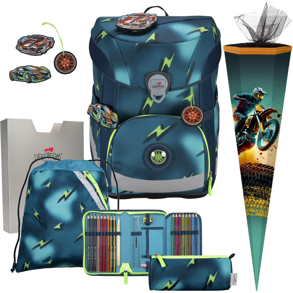 DerDieDas® Schulranzen Jungen 1.Klasse ErgoFlex Easy in unterschiedlichen Sets