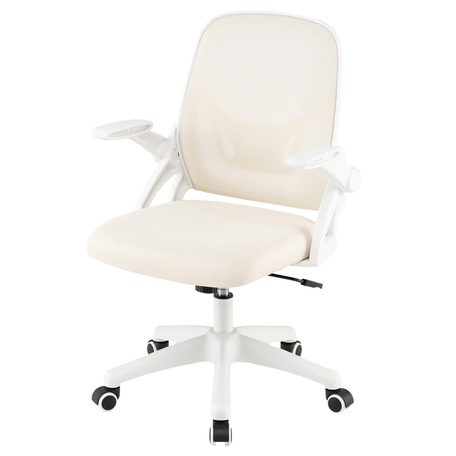 COSTWAY Bürostuhl, Ergonomischer Drehstuhl mit hochklappbaren Armlehnen günstig online kaufen