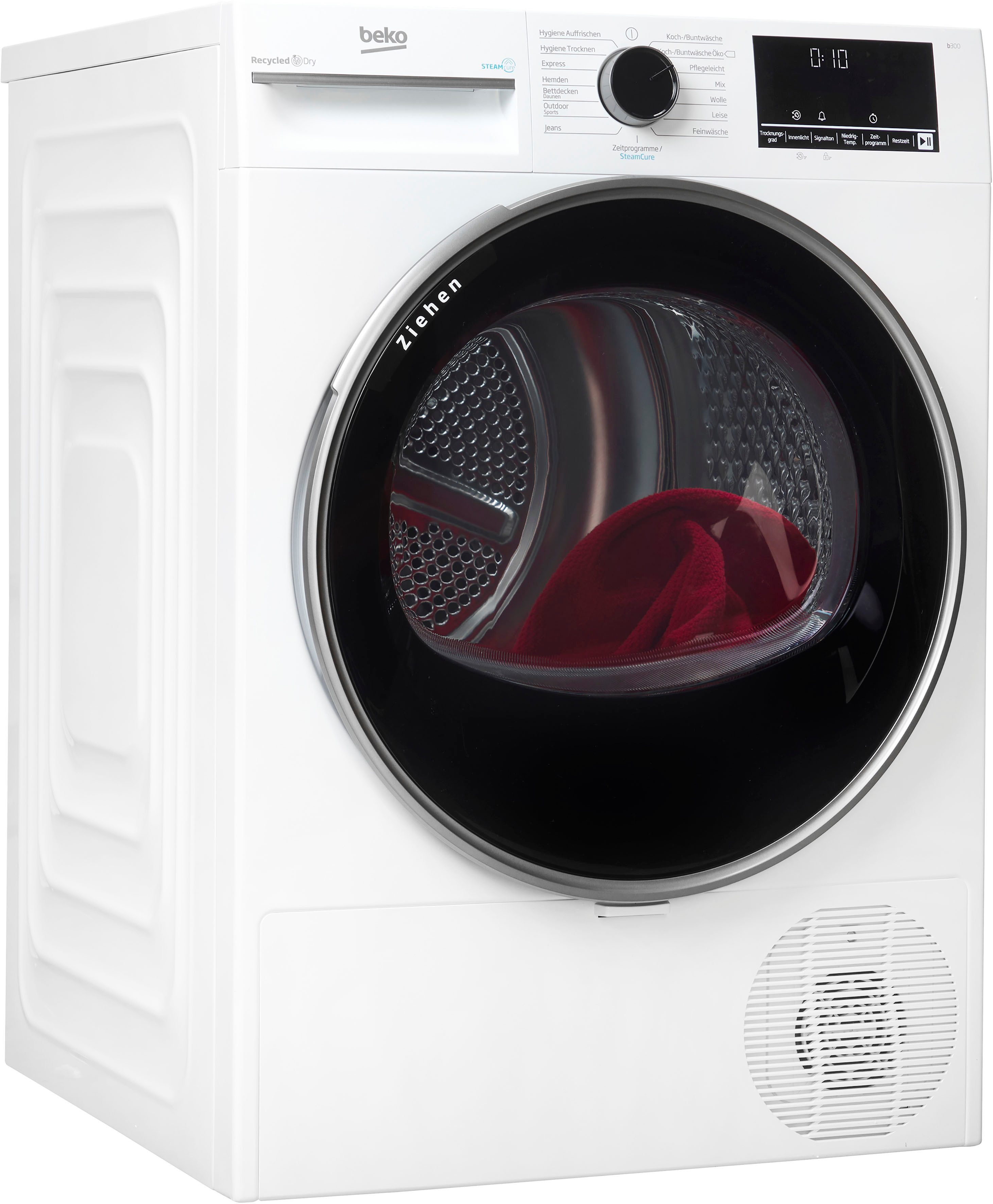 BEKO Wärmepumpentrockner B3T42249S, SteamCure-Dampffunktion für schonende Pflege und Frische