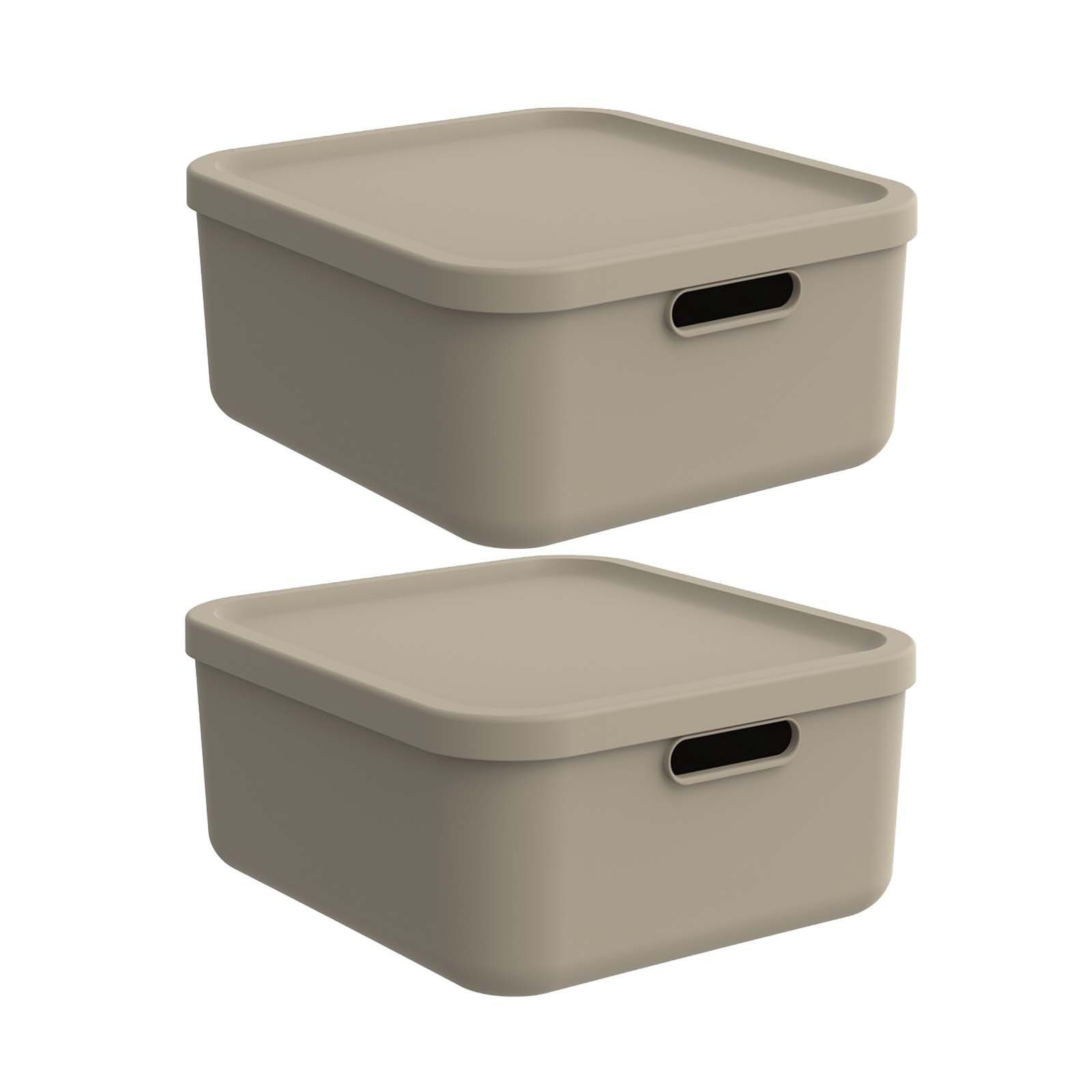 ROTHO Aufbewahrungsbox Albula Light 2er-Set Aufbewahrungskiste günstig online kaufen