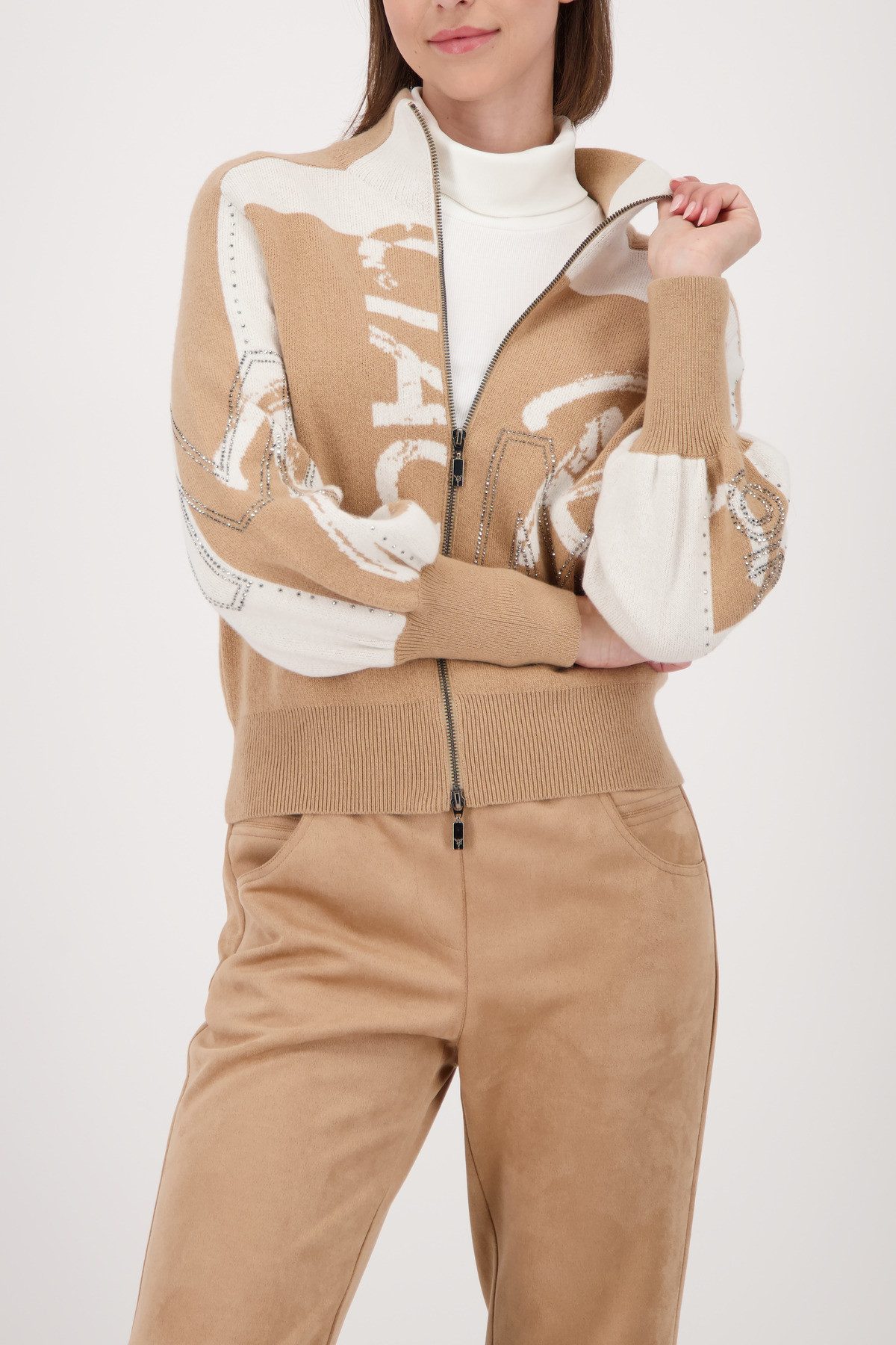 Monari Strickpullover Strickjacke