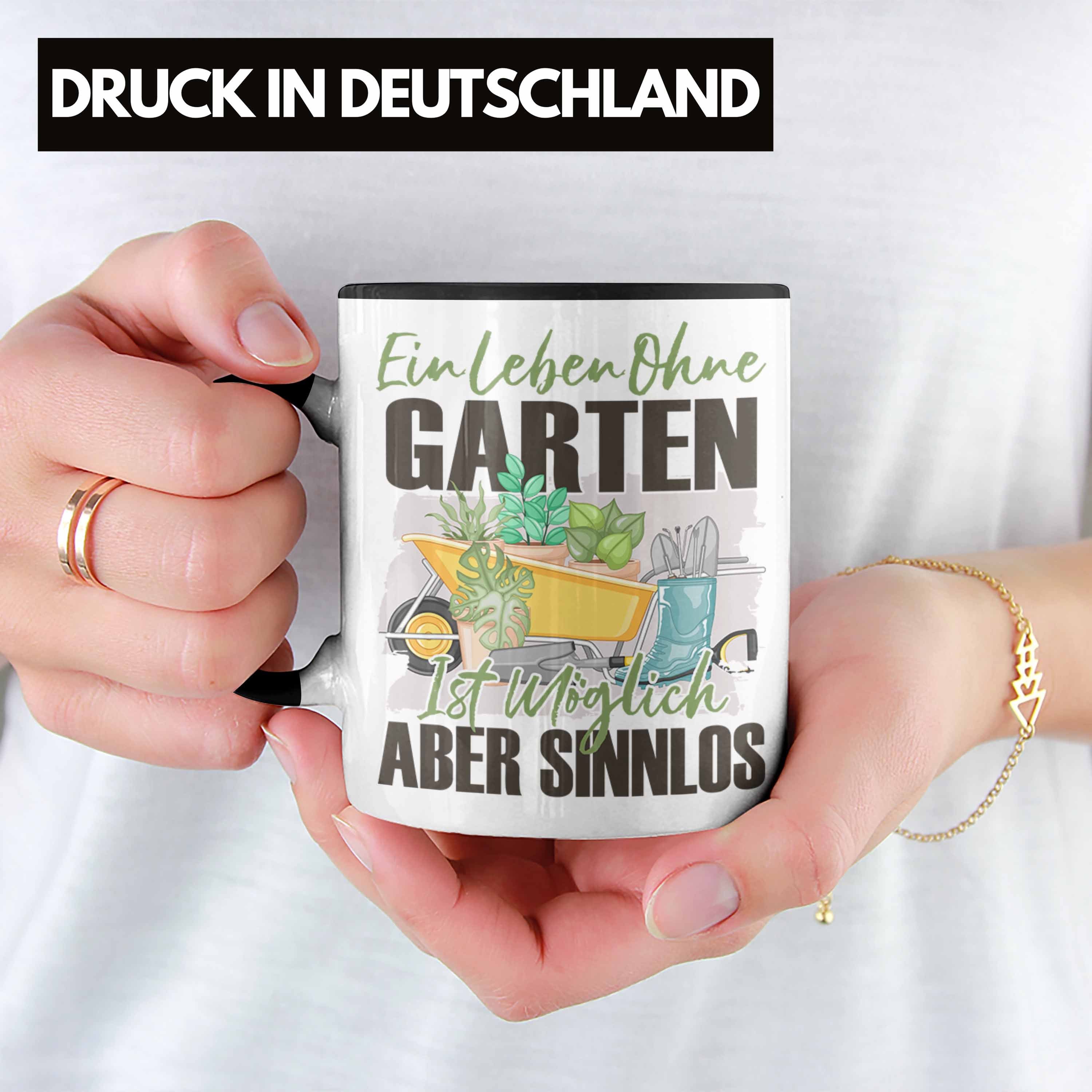 Geschenk - Garten Schwarz E Trendation Geschenkidee Trendation Tasse Spruch Tasse Hobby-Gärtner