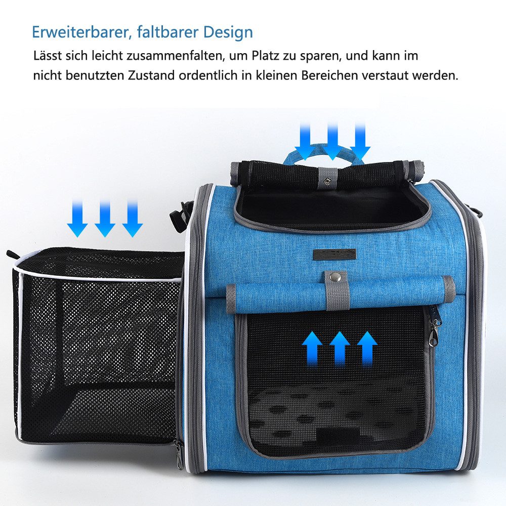 Ledander Tierfahrradkorb Hundekorb Fahrrad vorne, Fahrradkörbe für Hunde und Katzen, Hundefahrradkorb Hunderucksack Katzenrucksack,Transporttasche Rucksack