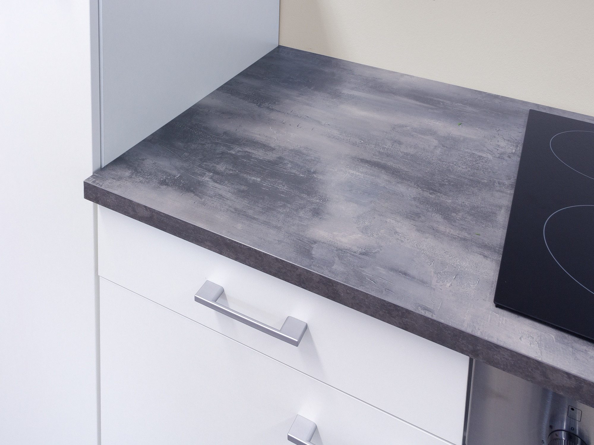 Flex-Well Spülenunterschrank Spülenunterschrank mit Arbeitsplatte & Spüle - 100 cm breit - Weiß – T – Bild 3 von 5