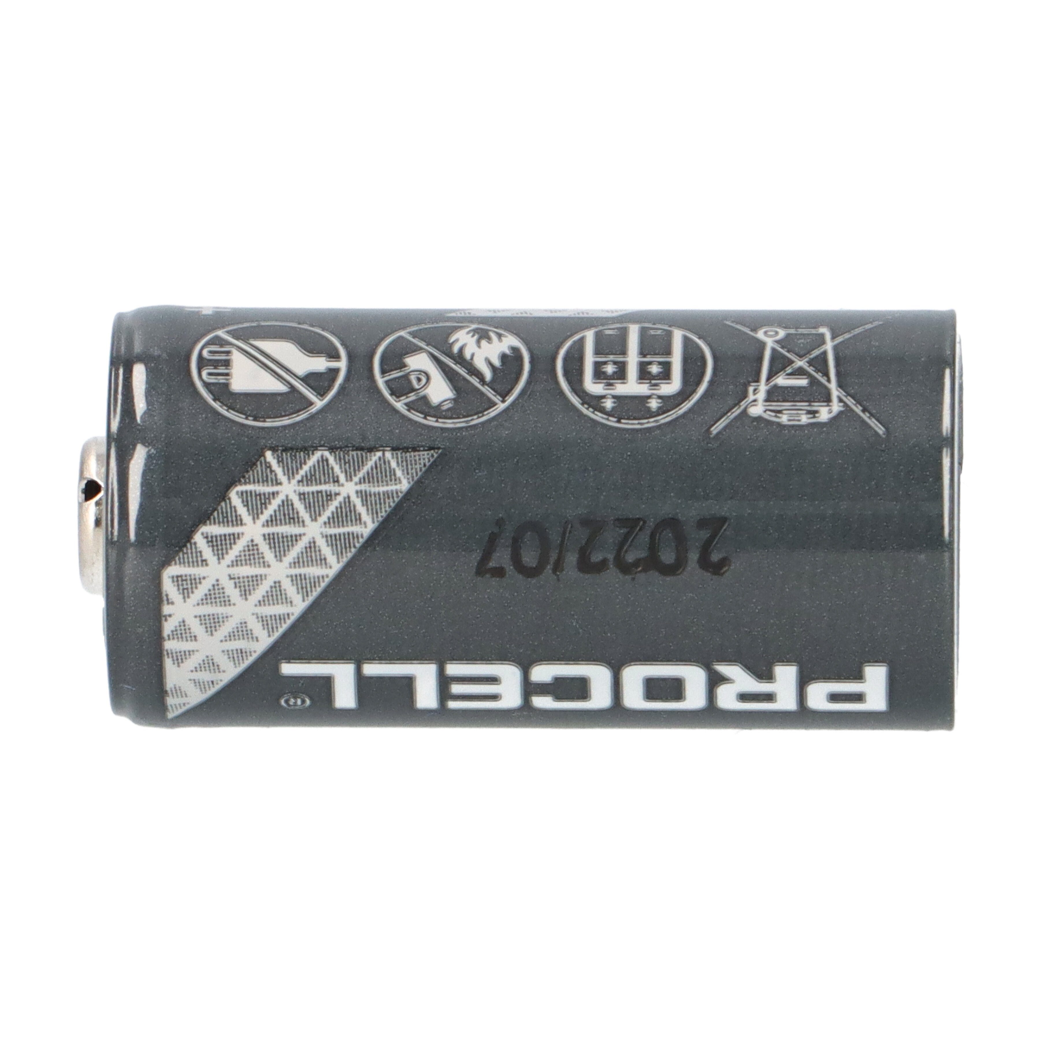 Lithium 1550mAh Procell 10er CR123A Karton 10x im Batterie Duracell 3V