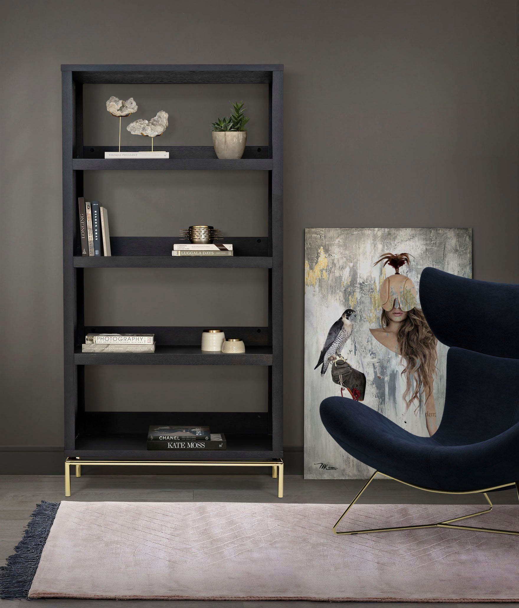 Woodman Bücherregal Pimlico, im skandinavischen Design, mit viel Stauraum, FSC®-zertifiziert