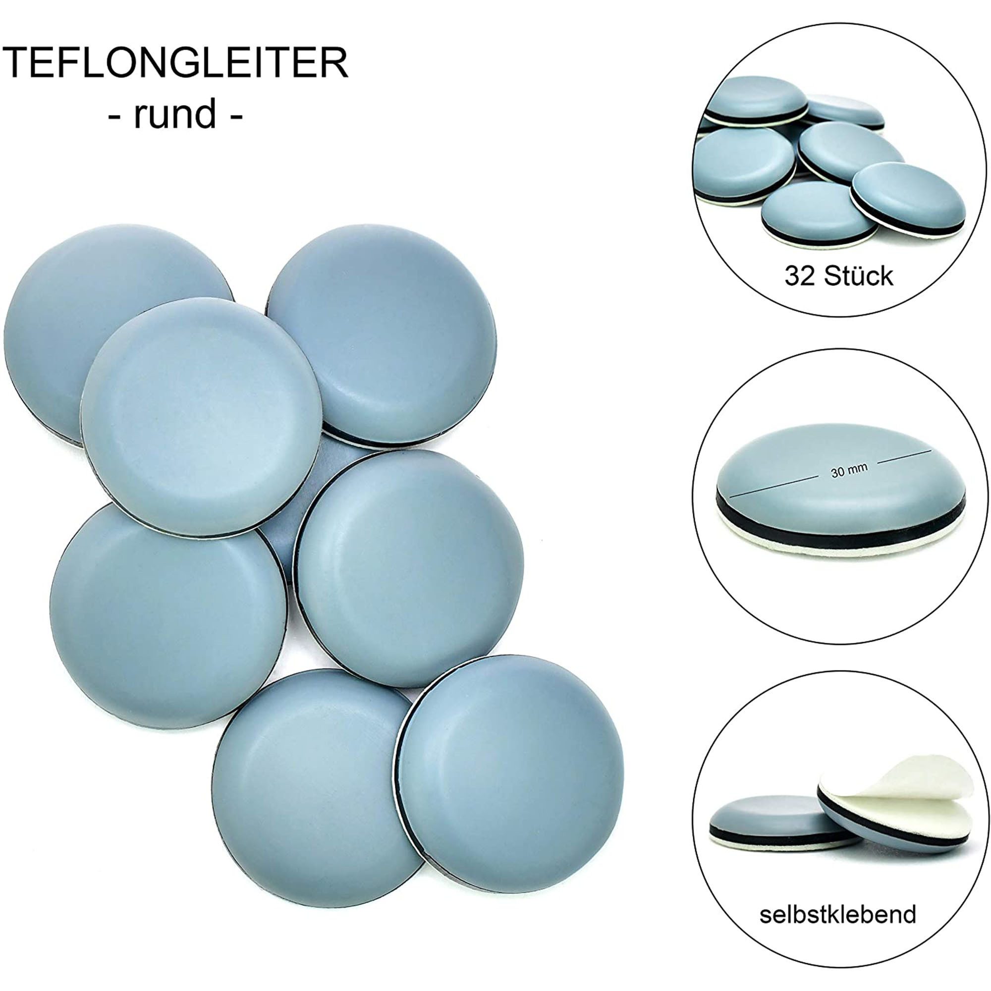 store HD Möbelfuß store HD selbstklebende Möbelgleiter Rund für Stühle und günstig online kaufen
