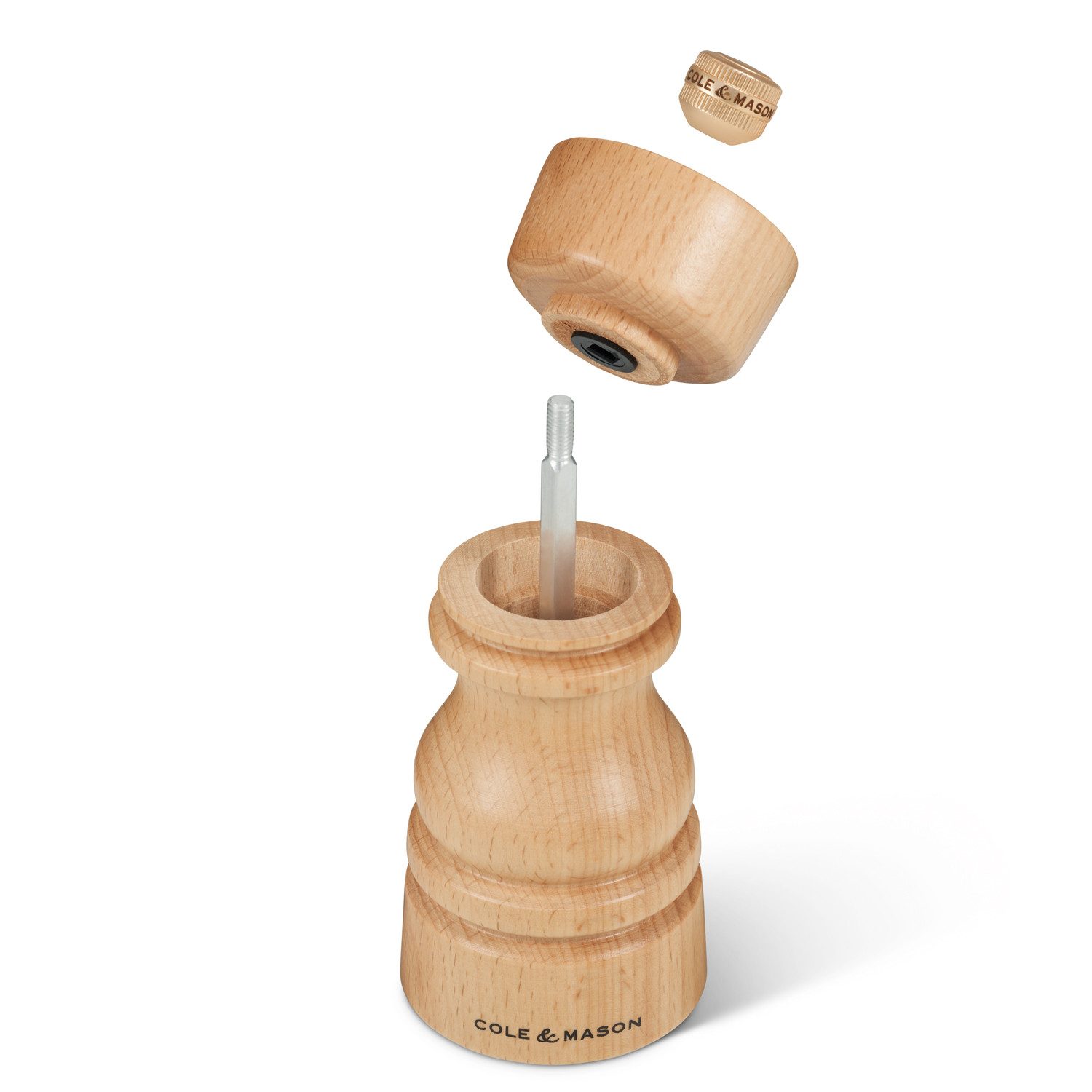 Cole & Mason Salz-/Pfeffermühle London Geschenkset, ultrascharf Keramikmahlwerk und Precision+ Karbonstahlmahlwerk