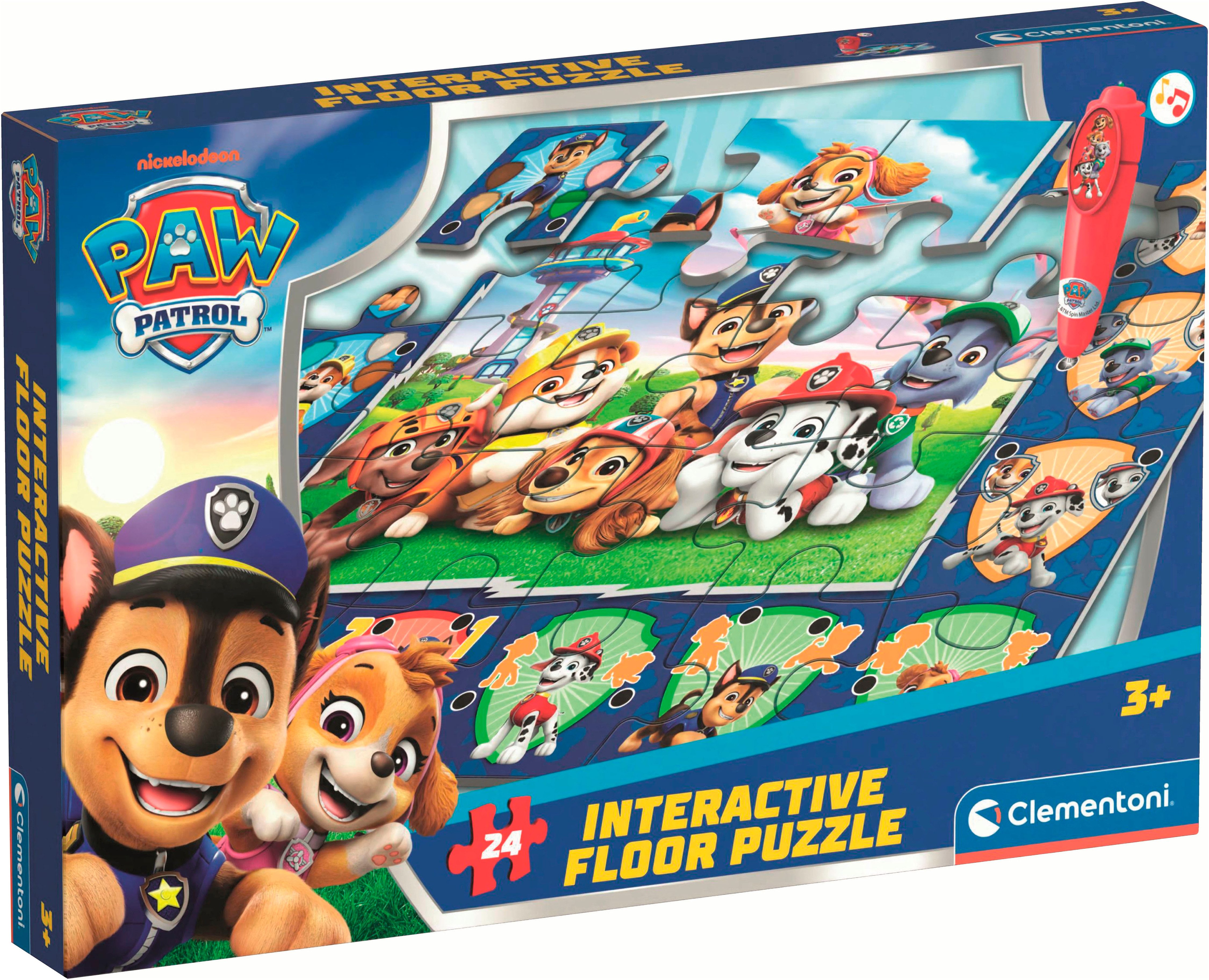 Clementoni® Puzzle Quiz-Bodenpuzzle - Paw Patrol, 24 Puzzleteile, Made in E günstig online kaufen