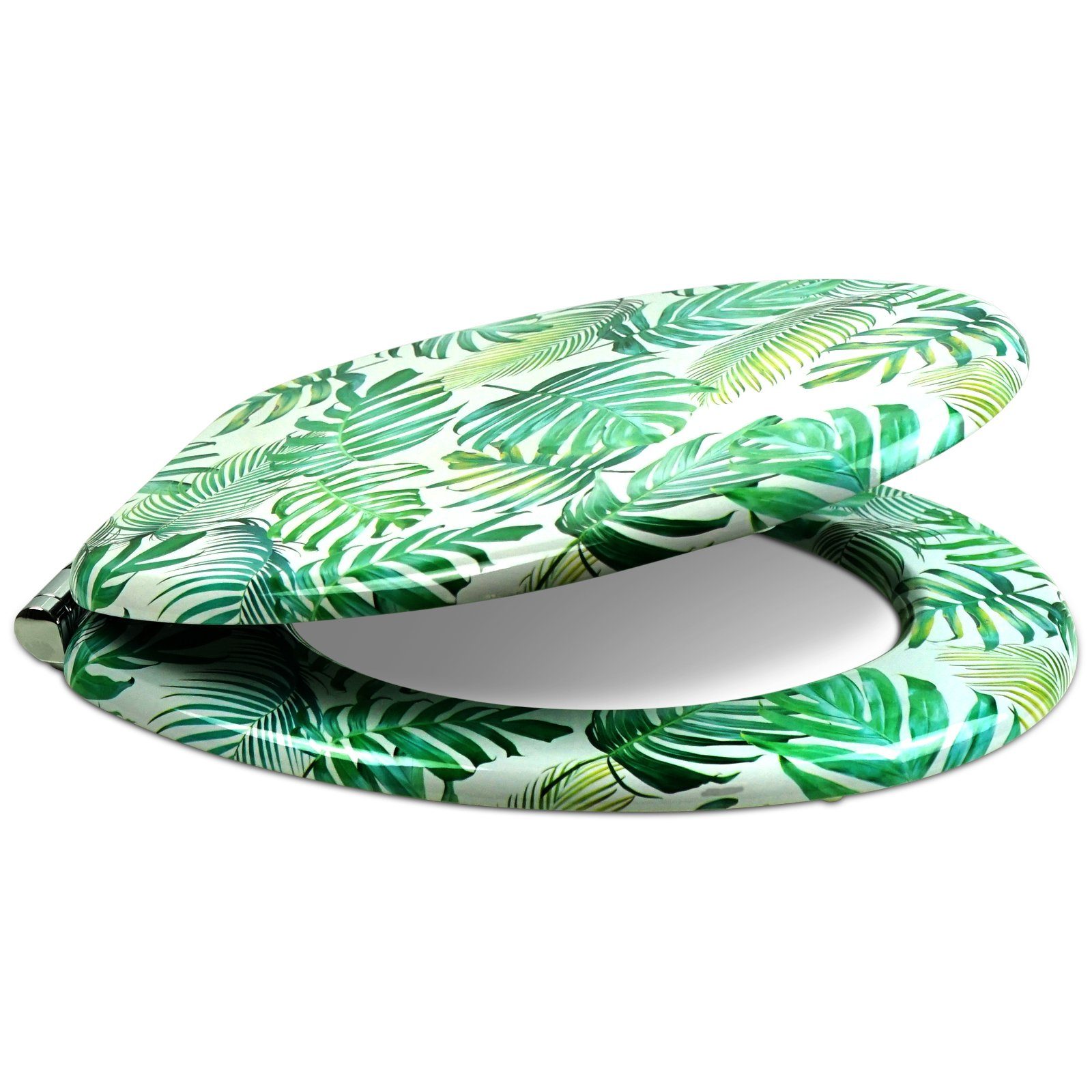 Sanfino WC-Sitz "Tropical Leaves“ Premium Toilettendeckel günstig online kaufen