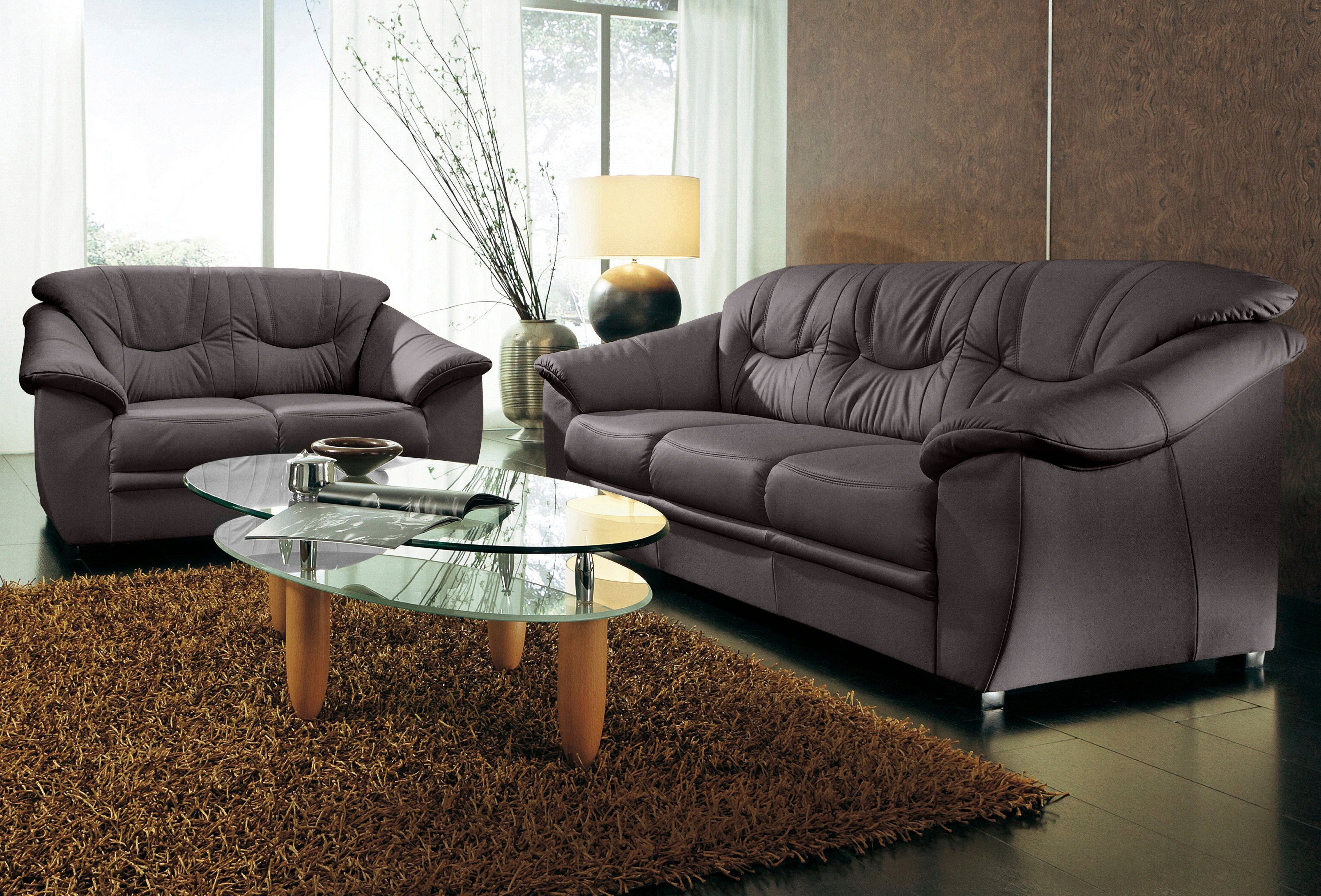 sit&more Polstergarnitur Savona, (2-tlg), Set: 2- & 3er-Sofa, mit Federkern