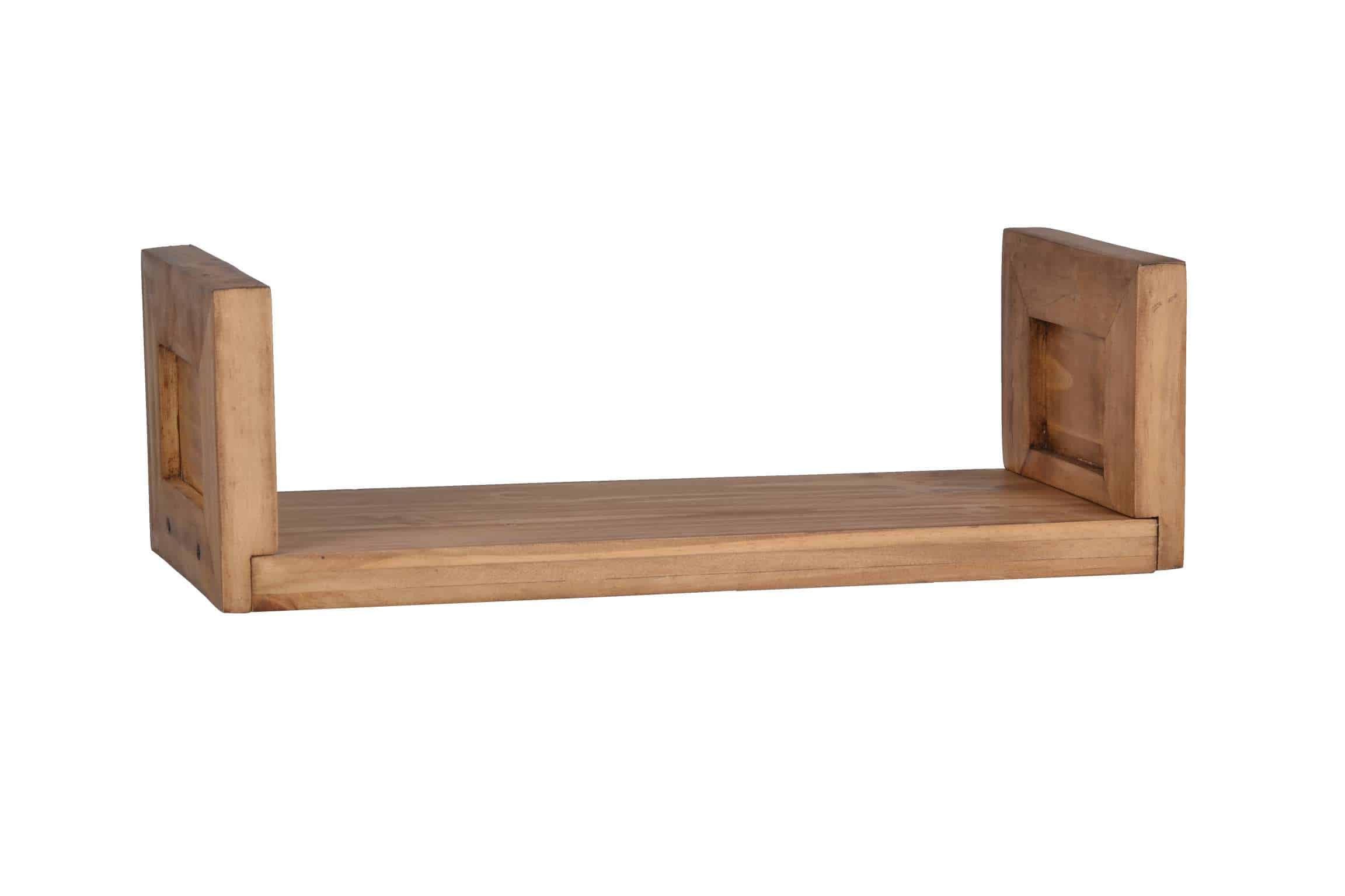 MiaMöbel Wandregal Mexico, aus massivem Pinienholz Honig