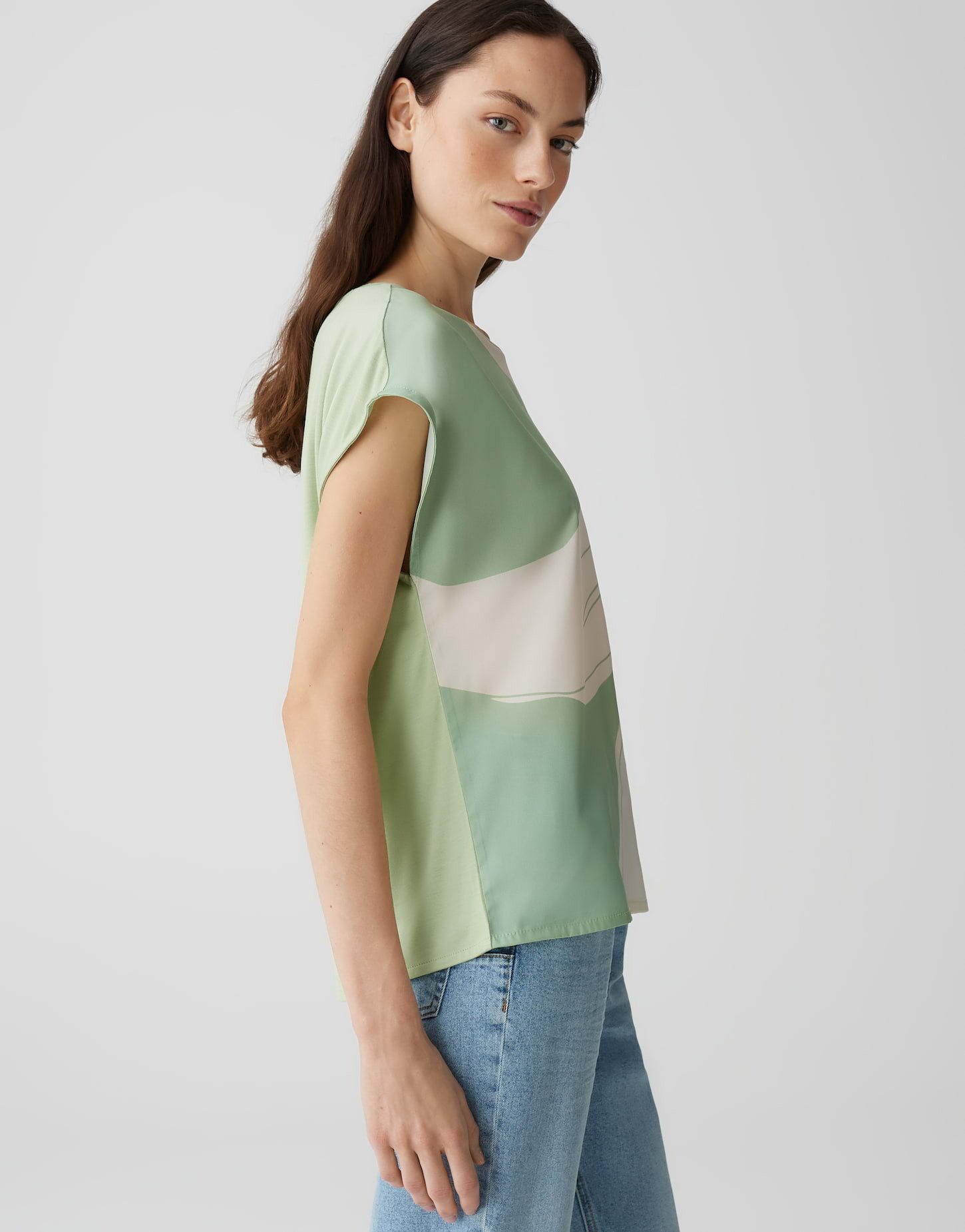 OPUS Print-Shirt SAMELIE PRINT Regular mit floraler Artwork