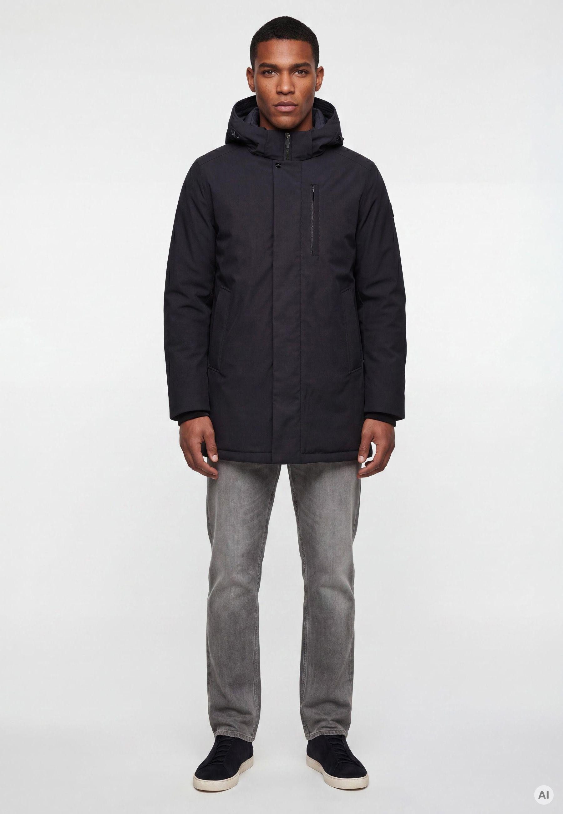 MILESTONE Parka MSHector Herren Jacke Mantel klassisch, sportlich normale Passform