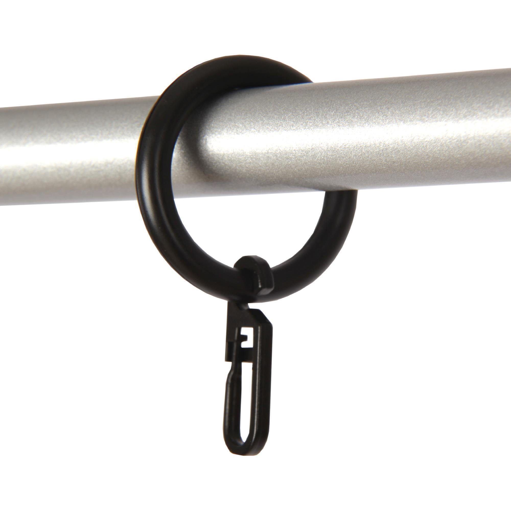 Bestlivings Gardinenstange, 1-läufig, Gardinenring - schwarz - Ø28mm, Gardi günstig online kaufen