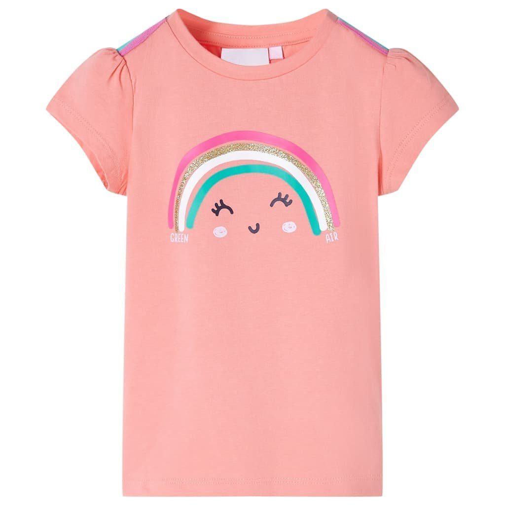 T-Shirt Kinder-T-Shirt Korallenrosa 116