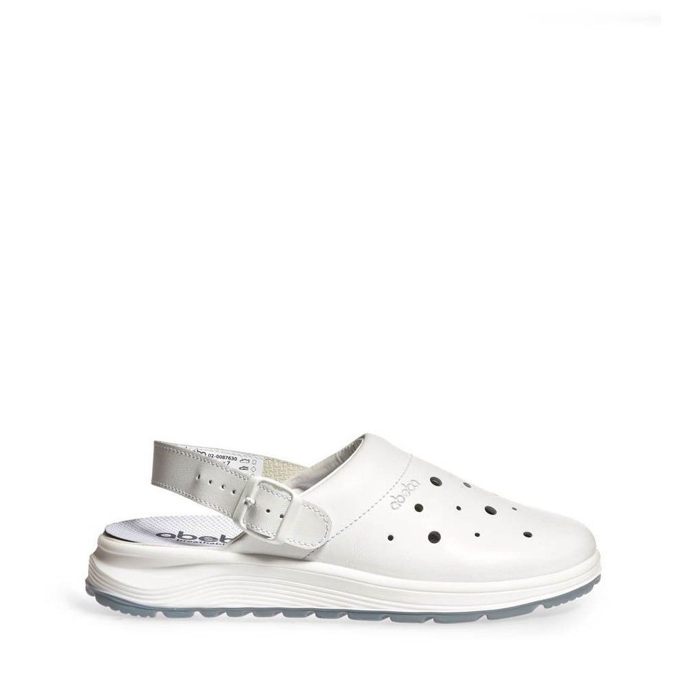Abeba Easy 2.0 Clog – Perforiert Glattleder Schnalle OB Src